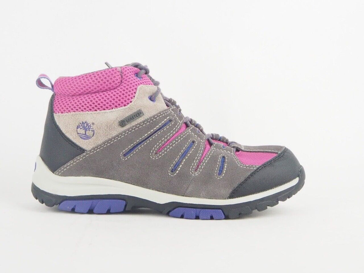 Girls Timberland Zip Trail GTX 8899R Grey Suede Hiking Walkin Boots