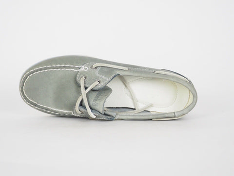 Womens Timberland EK Classic 2 Eye 3944R Blue Leather Boat Shoes UK 4 - London Top Style