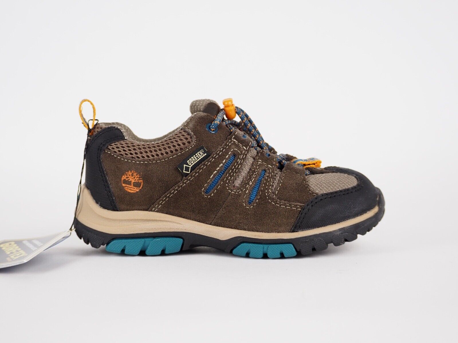 Infants Timberland Zip Trail A1497 Dark Brown Leather Hiker Lace Up Baby Shoes - London Top Style