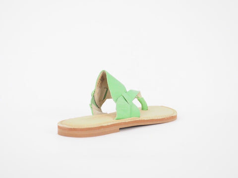 Womens Timberland EK 8166B Light Green Leather Light Summer Thongs Flip Flops