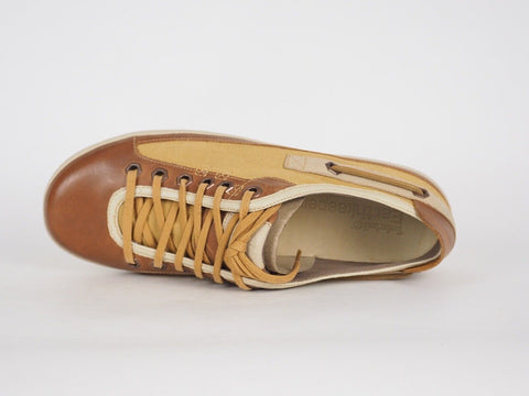 Womens Timberland Vintera Oxford 16679 Tan Leather Lace Up Flats Casual Shoes