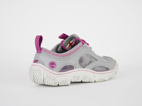Womens Timberland Wake 58600 Grey Textile Lace Up Active Trainers - London Top Style