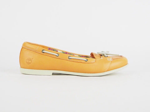 Womens Timberland Kadin Loafer 8212B Orange 1 Eye Casual Ladies Flat Shoes