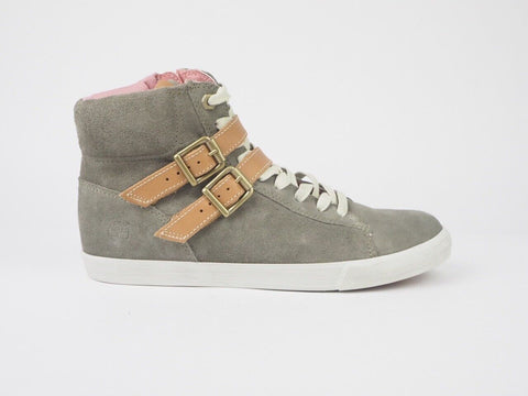 Womens Timberland Glastonbury 8954A Grey Suede Hi Top Lace Trainers Chukka Boots