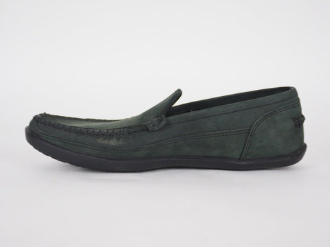 Mens Timberland Odelay A13JA Dark Green Leather Casual Loafers Slip On Shoes