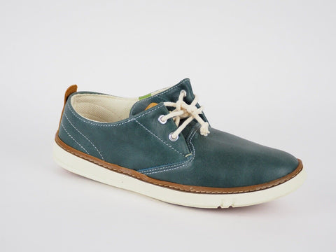 Womens Timberland Classic 2 Eye 9344 Teal Leather Casual Lace Up Soft Shoes