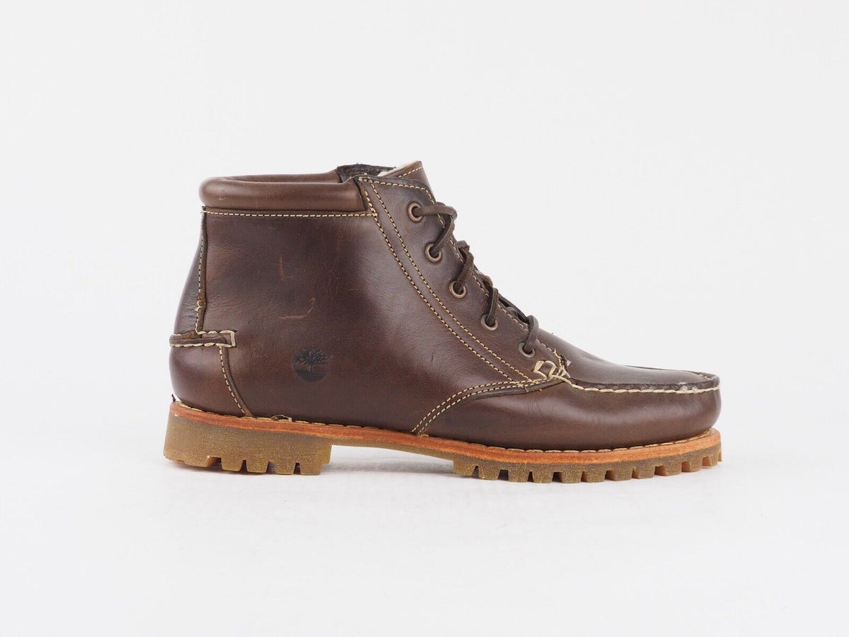 Womens Timberland Horren 18616 Dark Brown Leather Cotton In Lace Up Chukka Boots