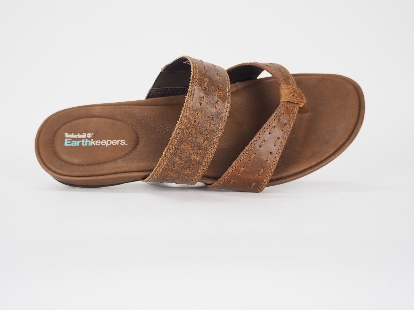 Womens Timberland Pleasant Bay 25633 Brown Leather Light Summer Thong Flip Flops - London Top Style