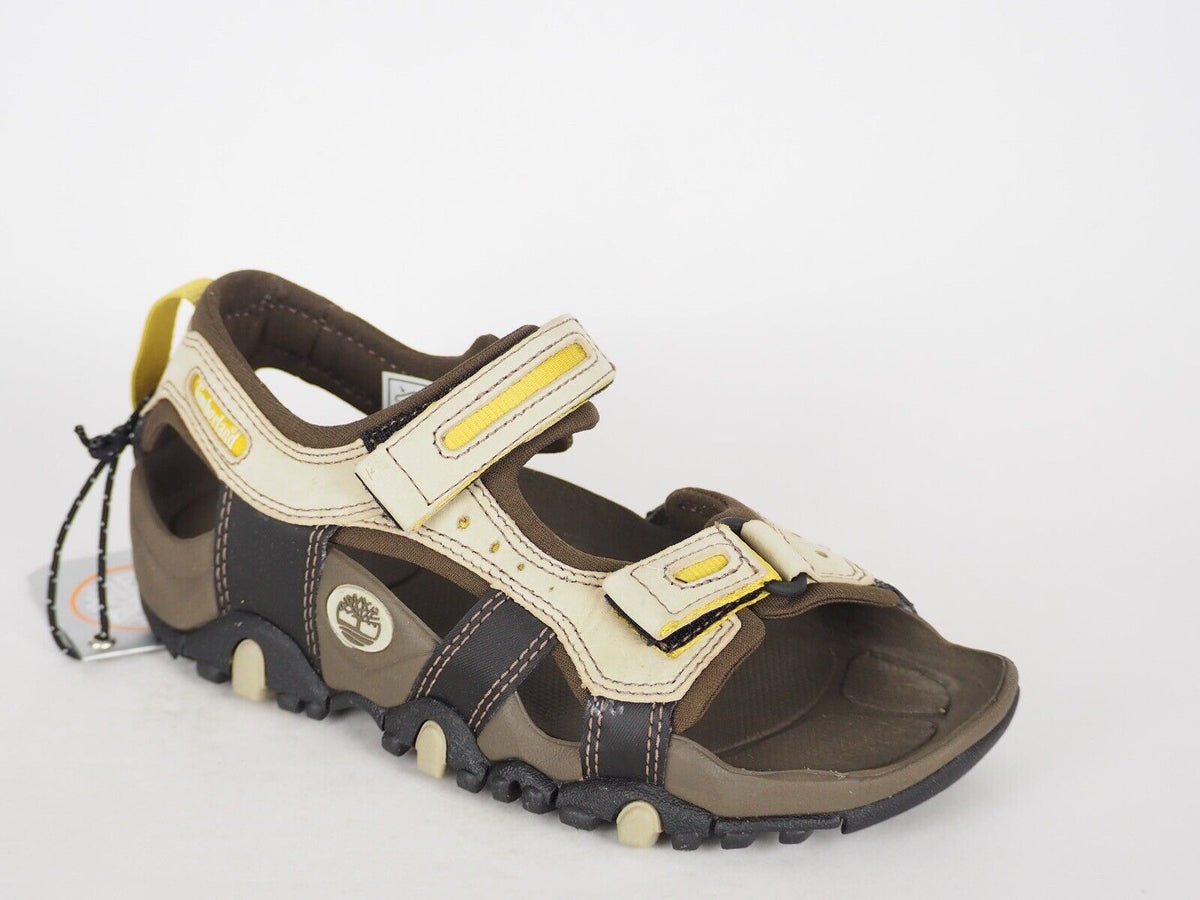 Womens Timberland Trailway 13633 Tan Leather Strap Casual Walking Hiking Sandals