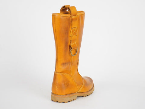 Girls Timberland Asphalt Trail 80749 Tan Leather Tall Winter Boots