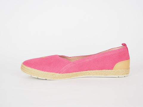 Womens Timberland EK Casco Bay 8841R Hot Pink Suede Slip On Casual Pumps Shoes