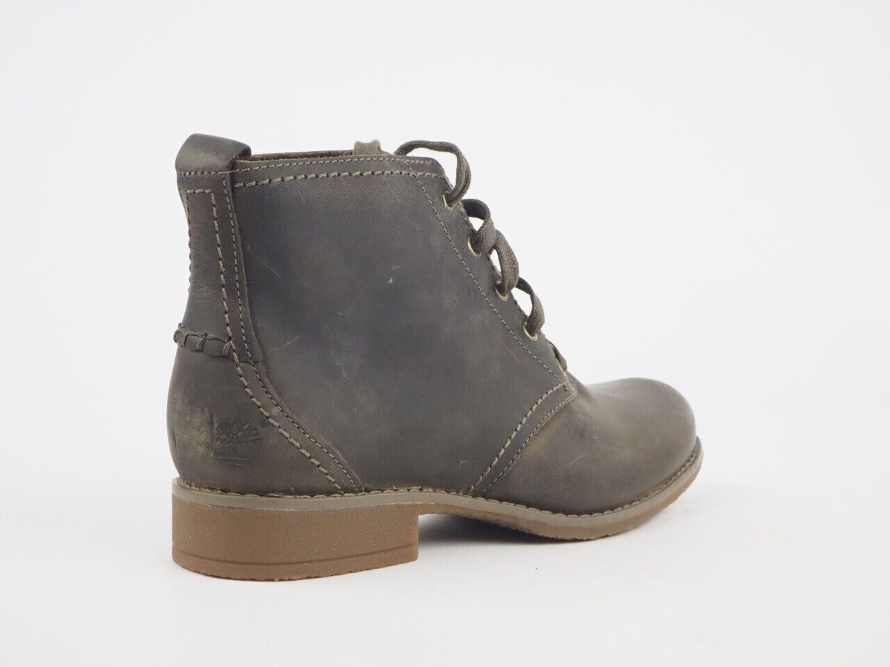 Womens Timberland EK Shoreham 3617R Brown Leather Lace Up Desert Boots