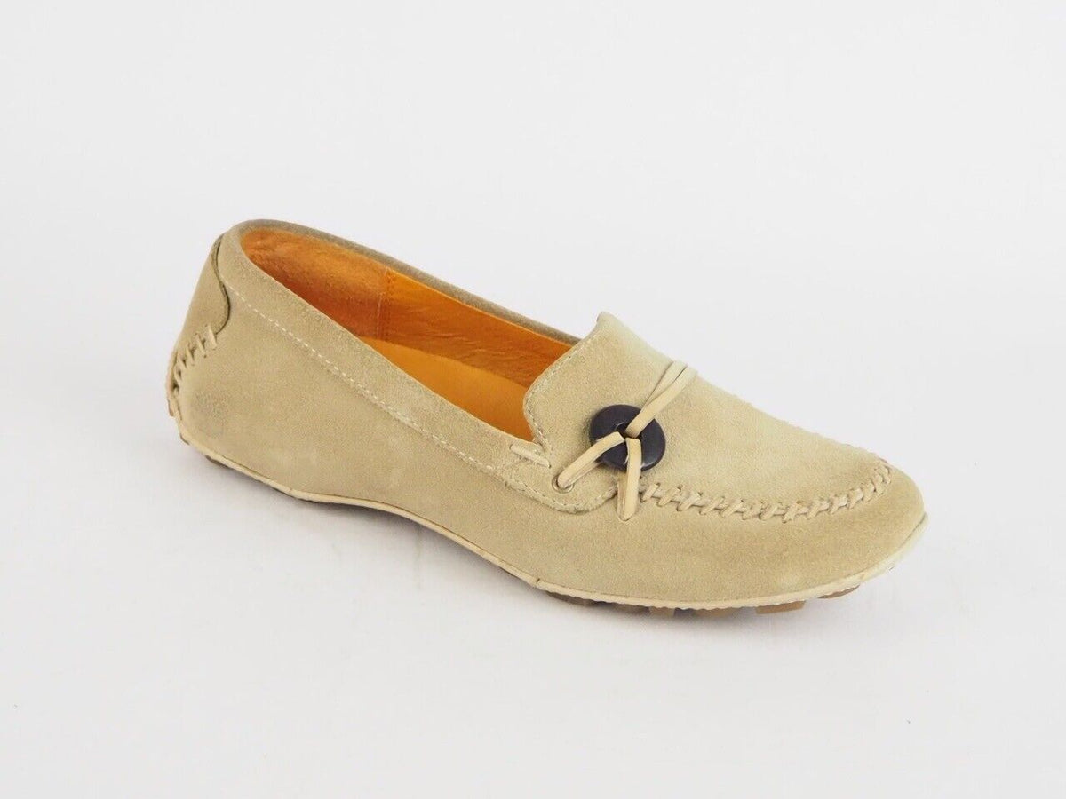 Womens Timberland Janae Loafer 37364 Beige Leather Casual Comfort Loafers