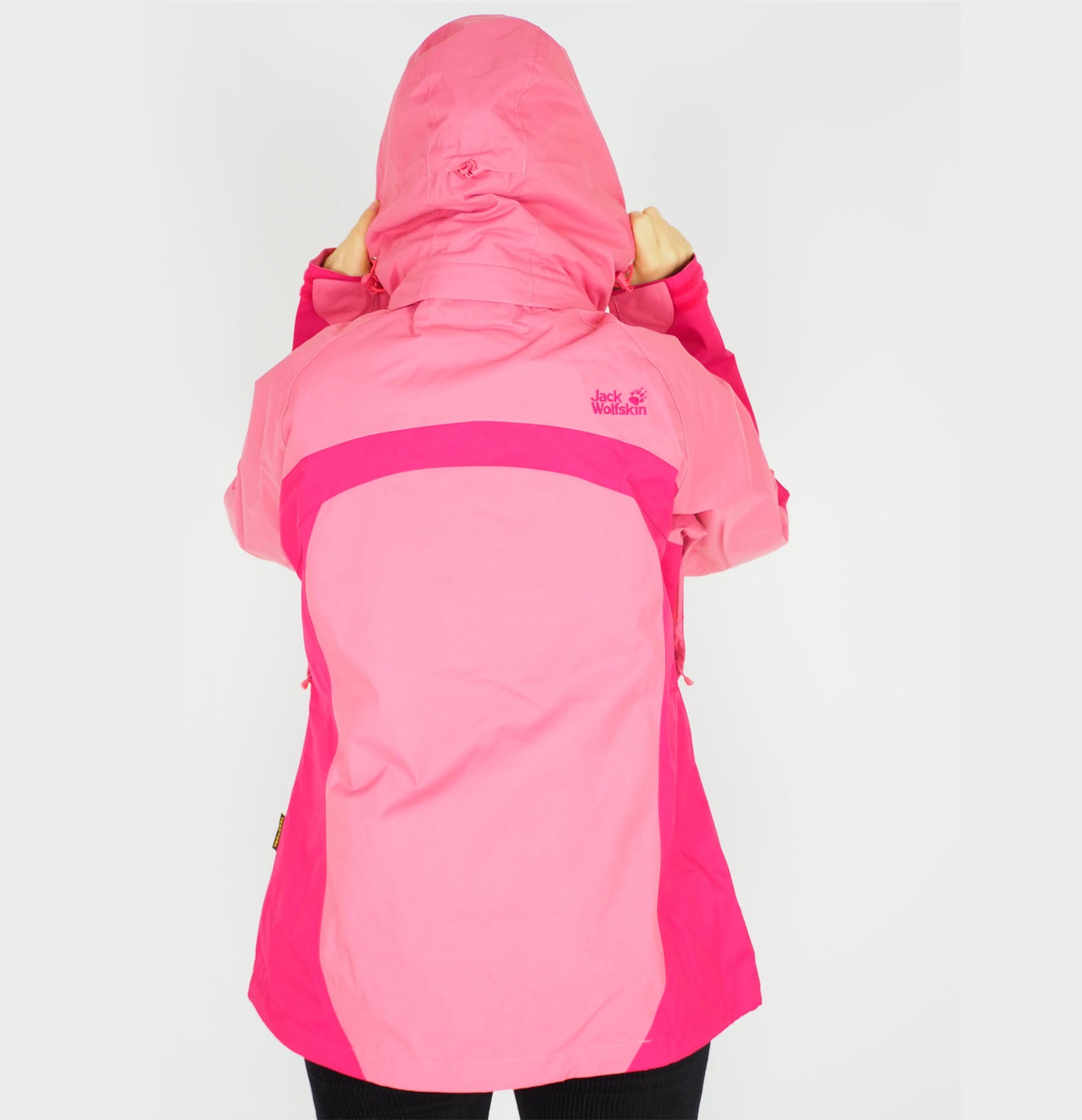 Womens Jack Wolfskin Topaz 5005471 Pink Rosebud Zip Up Breathable Hiking Jacket